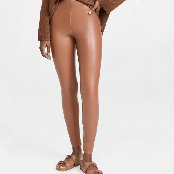 Commando Faux Leather Leggings Cocoa Size Small - Picture 1 of 11